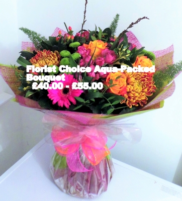 Aqua Bouquets £40.00 to £55.00